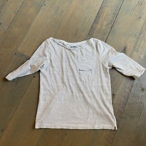 Zadig and Voltaire Black/White Stripe Long Sleeve Tee